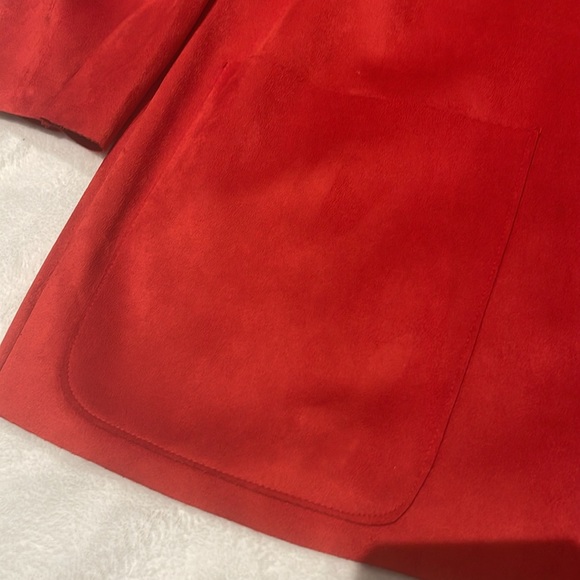 Beautiful Red Faux suede Blazer ♥️ - Picture 2 of 7